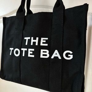 The Tote Bag in Black Canvas with Detachable Strap Mothers Day Gift brand new